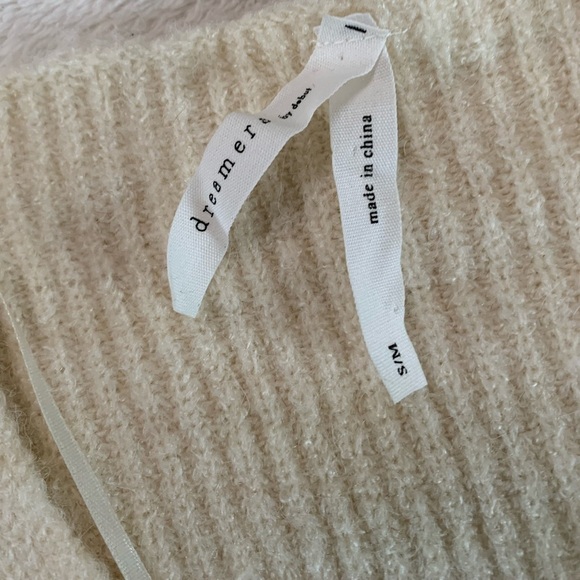 Dreamers by Debut Cream Sweater size S/M - Picture 12 of 14